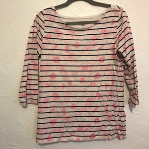 EUC Merona Striped Boat Neck